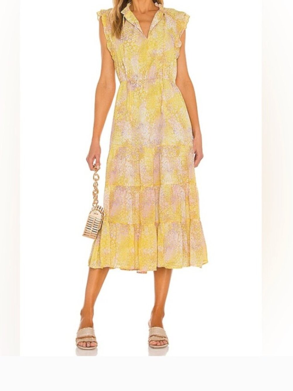 BB Dakota by Steve Madden BB Dakota x Steve Madden Dream Girl Tiered Midi Dress